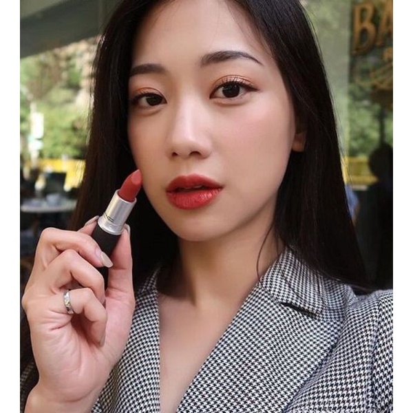 Son MAC Chili 602 Màu Đỏ Gạch siêu hot - Matte Lipstick, son MAC chính hãng date mới nhất