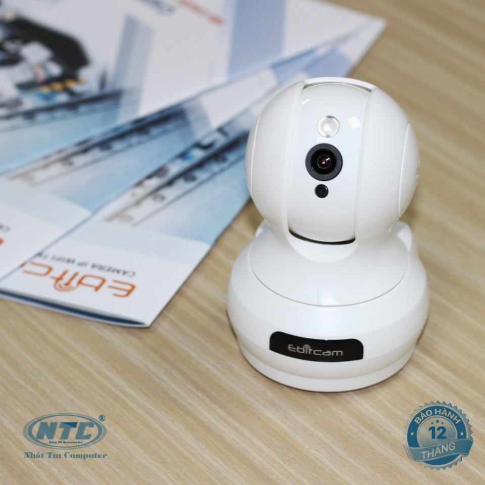 Camera IP Wifi Ebitcam E3 phân giải 3.0MP 1536P siêu nét hồng ngoại ban đêm - đàm thoại 2 chiều (Trắng)