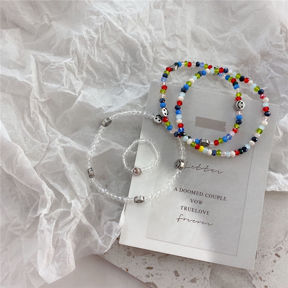 Hạt Cườm Nhiều Màu Sắc Hình Mặt Cười Dùng Làm Trang Sức DIY