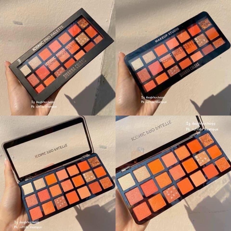 Bảng Màu Mắt, Má Hồng Có Nhũ Bắt Sáng SIVANNA COLORS