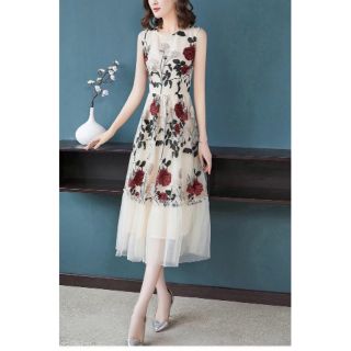 ĐẦM REN THÊU HÀNG NHẬP CAO CẤP