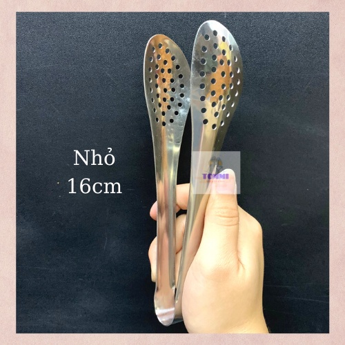 Kẹp Gắp Thức Ăn Inox Dễ Dàng Kẹp Gắp Lật Thức Ăn Gắp Pha Chế - Dụng Cụ Pha Chế