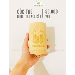 Cốc Tre Khắc Tên Logo Theo Yêu Cầu