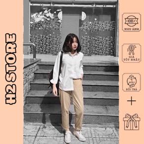 Quần baggy, quần ống rộng chất kaki ulzzang đủ size S M L XL