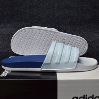 Dép Adidas Cloudfoam Plus Mono màu xanh dương quai trắng