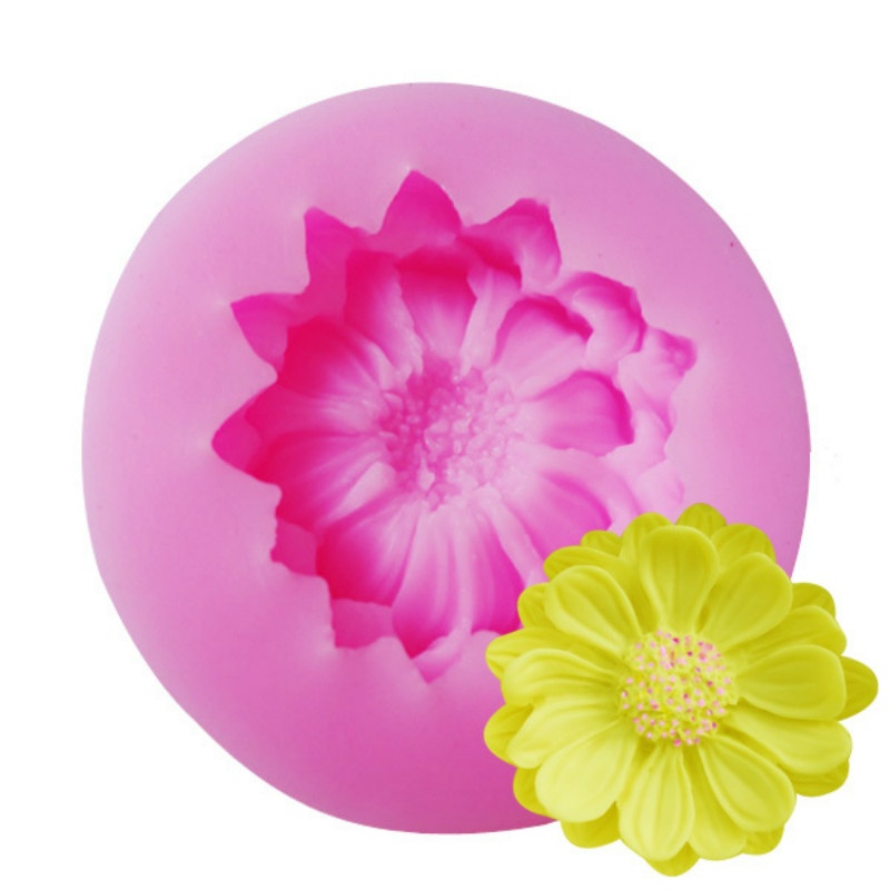 Khuôn Silicone Tạo Hình Hoa 3D Trang Trí Bánh