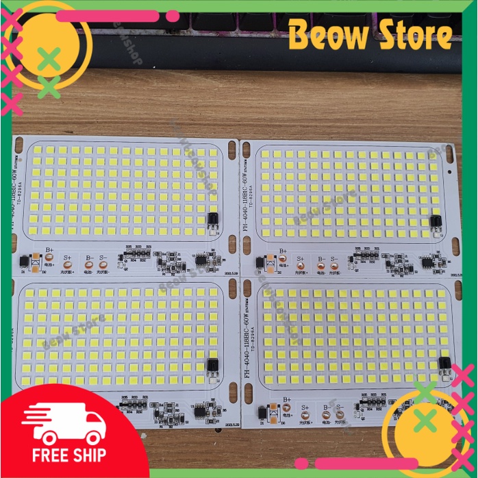 Mạch Chip LED Năng Lượng Mặt Trời Siêu Sáng 3.2 - 3.7v 40W / 60W / 100W
