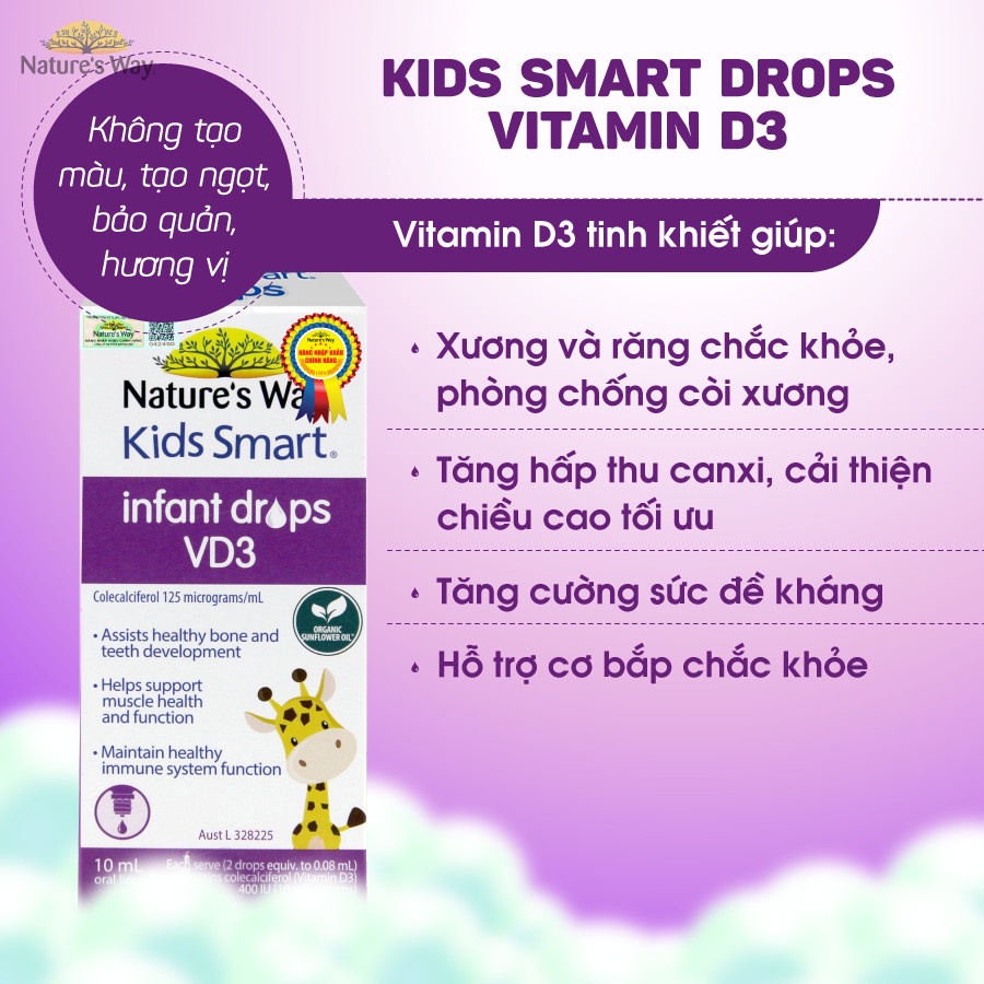 Vitamin D3 Nature's Way Kids Smart Infant Drops VD3