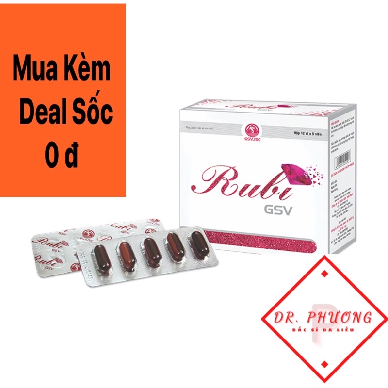 Viên uống Rubi GSV - Hỗ trợ làm đẹp da