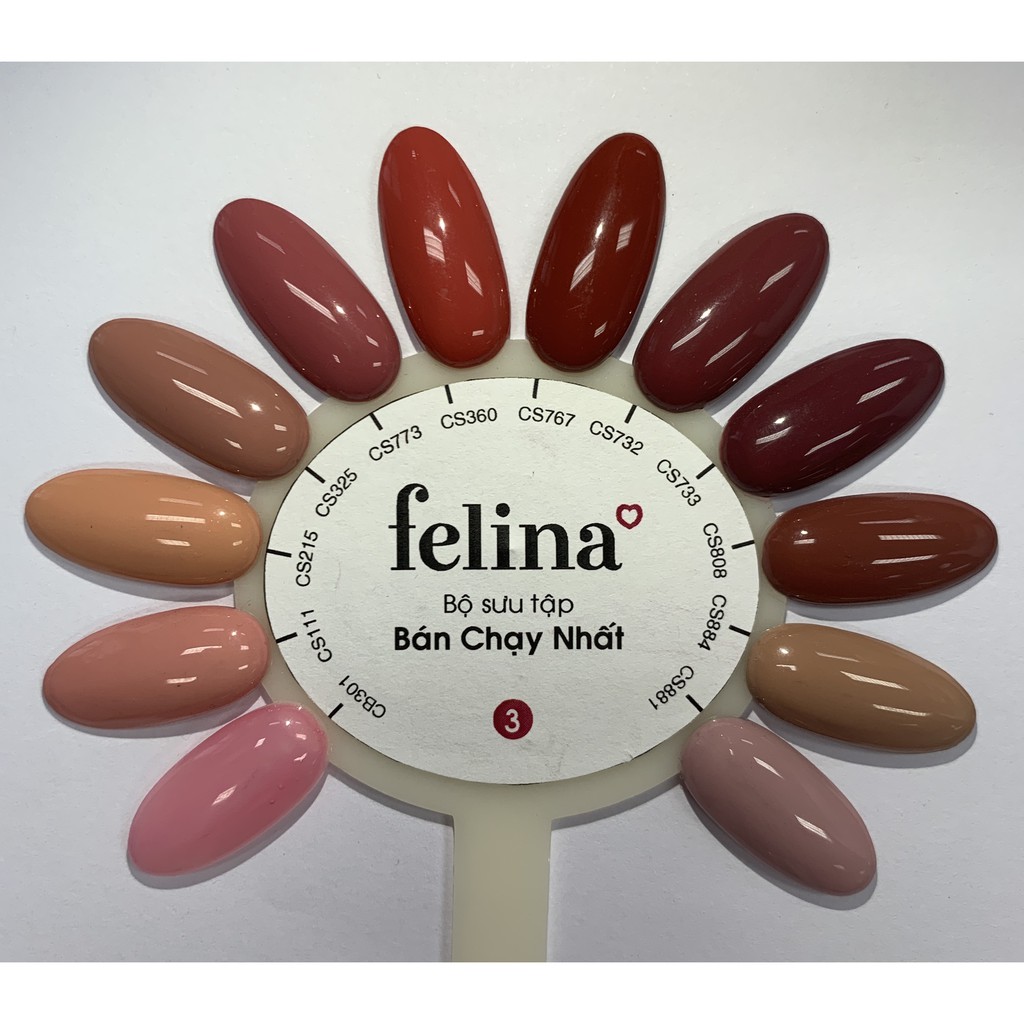 Sơn móng tay Felina 18ml - Màu Nâu Rosy - Code CS881