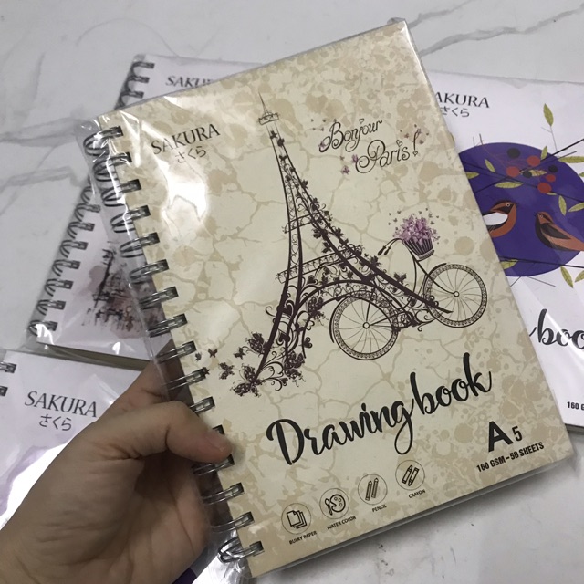 SỔ VẼ LÒ XO DRAWING BOOK [50 tờ]