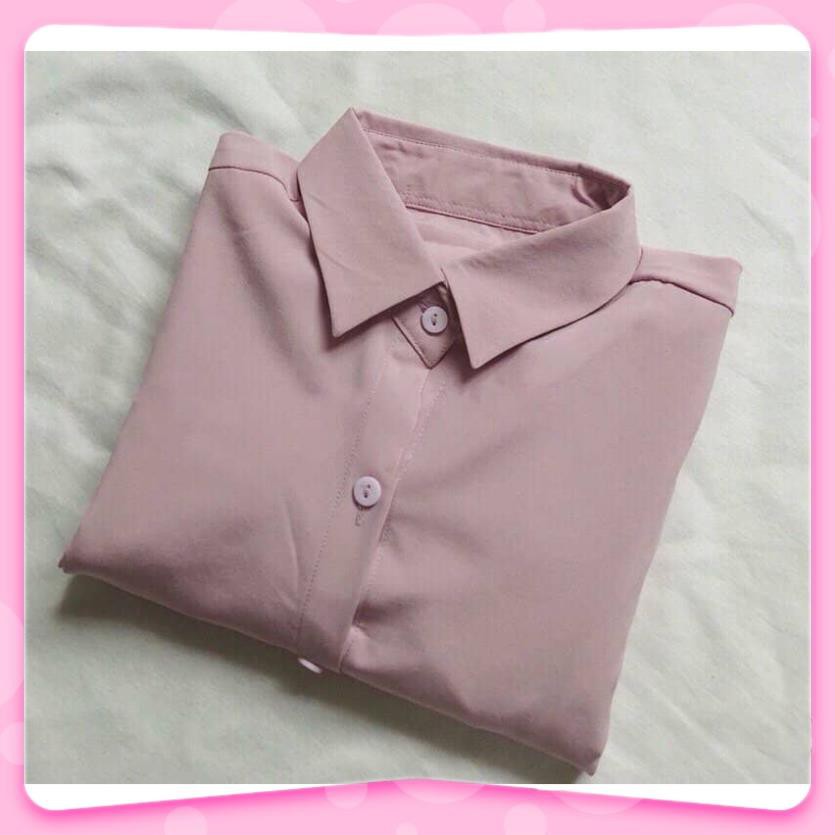 Đầm Nữ, Áo sơ mi nữ oversize form rộng siêu xinh đi làm đi chơi đều được V | BigBuy360 - bigbuy360.vn