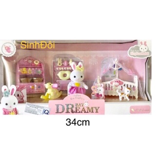 Đồ chơi nhà thỏ - combo 4 bộ
