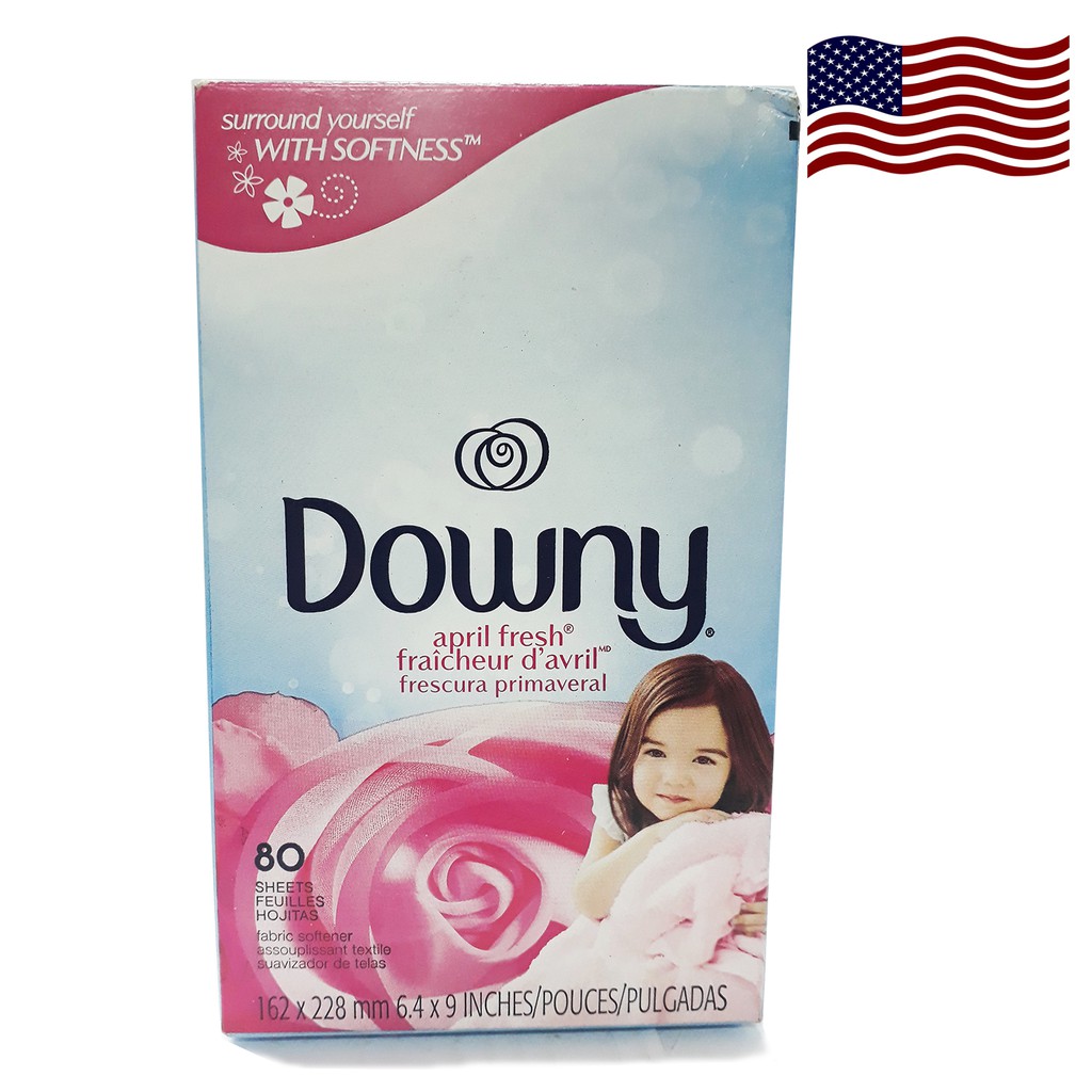 Giấy xả làm mềm vải Downy Fabric April Fresh (80 tờ)