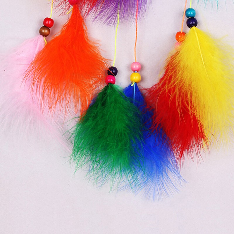 Dream Catcher gắn lông vũ treo trang trí