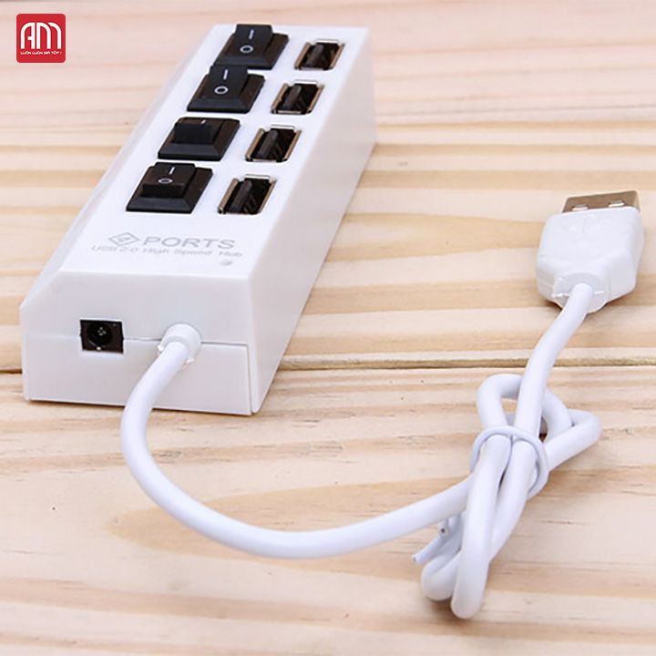 Bộ chia cổng usb - Chia Hub usb công tắc 4 cổng - Chia usb có công tắc