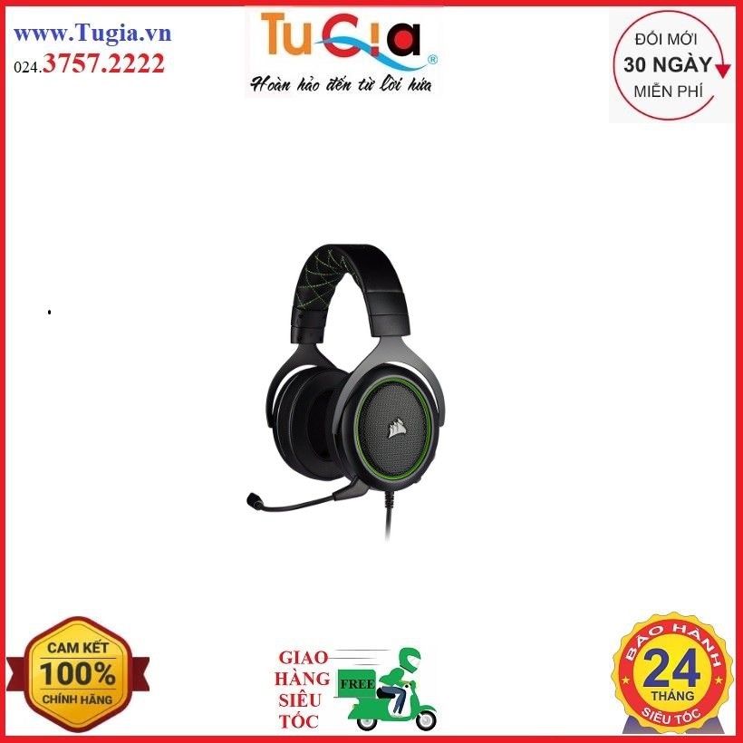 Tai nghe Corsair HS50 PRO Stereo Carbon/Green/Blue (CA-9011215-AP/CA-9011216-AP/CA-9011217-AP)