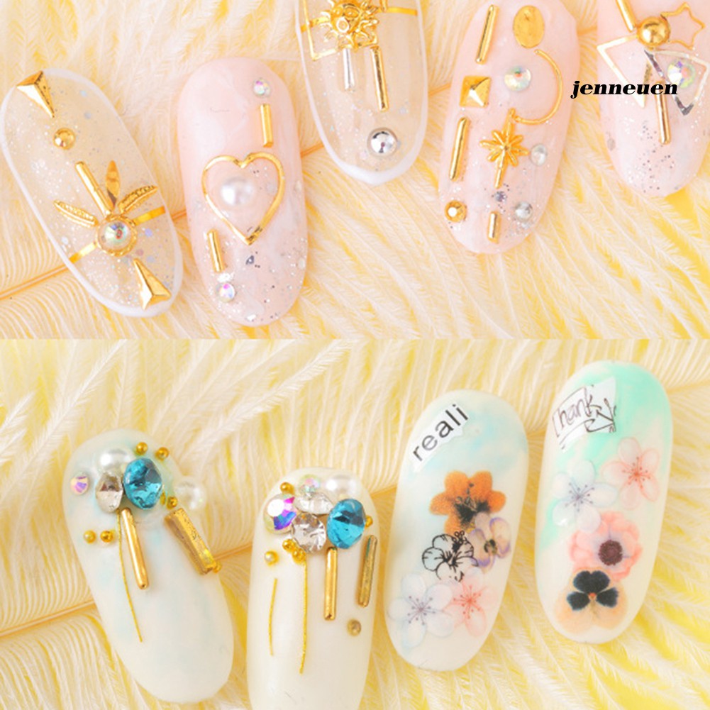 Hộp phụ kiện trang trí móng tay lấp lánh sành điệu