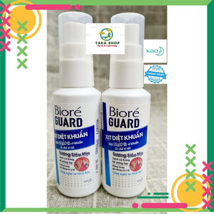 Xịt sát khuẩn tay  Biore 50ml/Nước rữa tay tạo bọt Biore 250ml