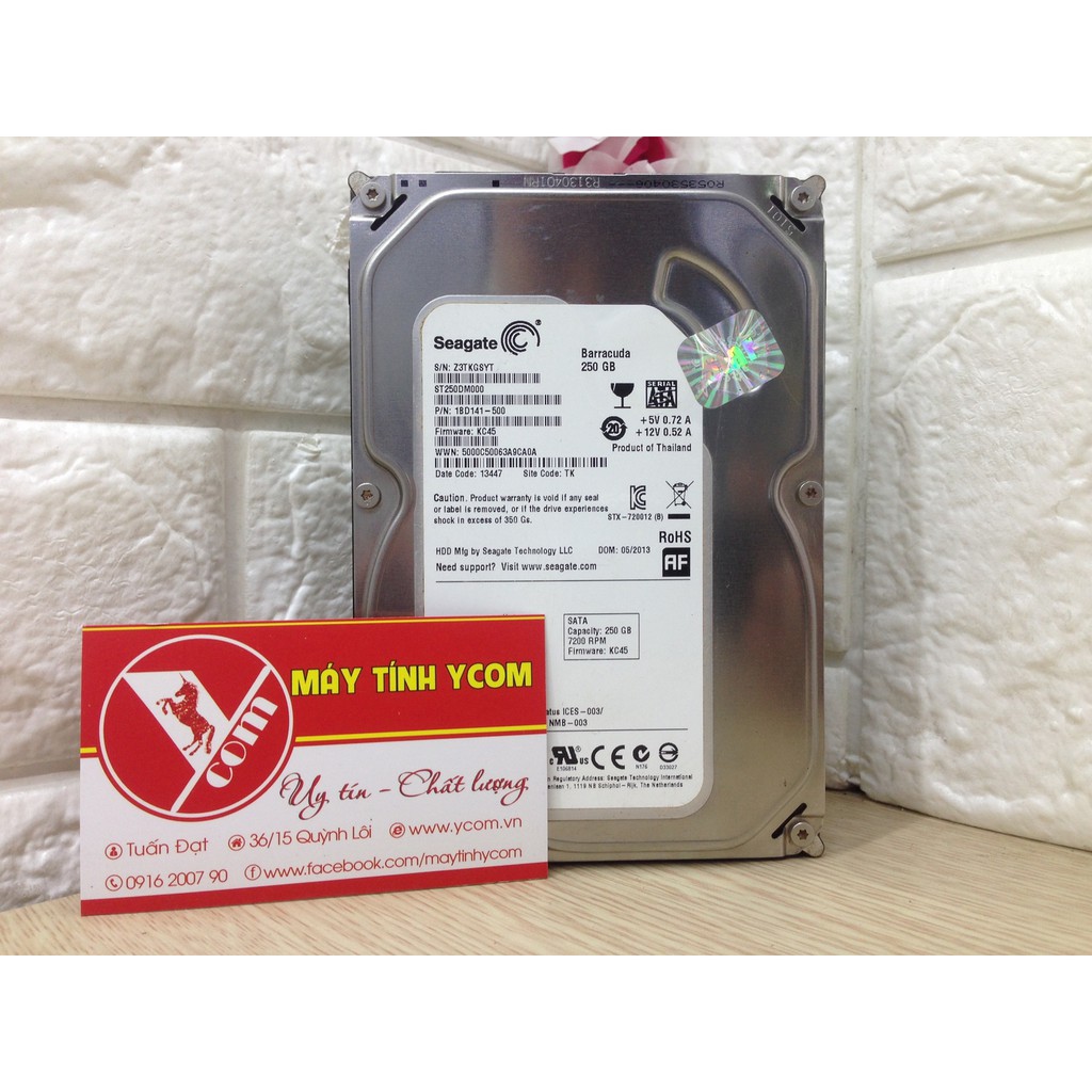 Ổ Cứng HDD 250GB Hàng Xịn bảo hành 24 T