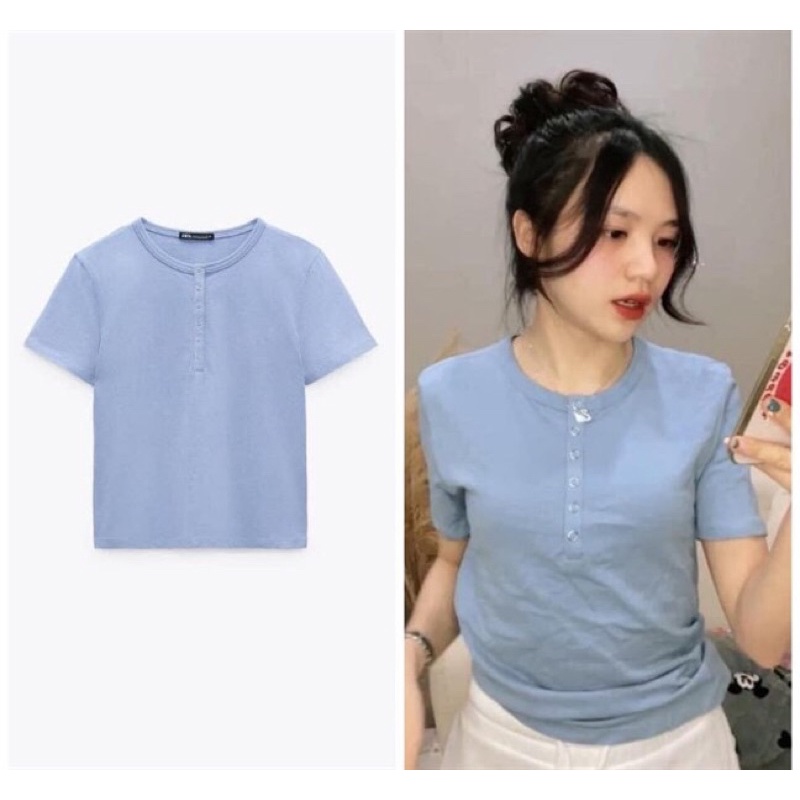 Áo phông ZARA cotton vợt sale