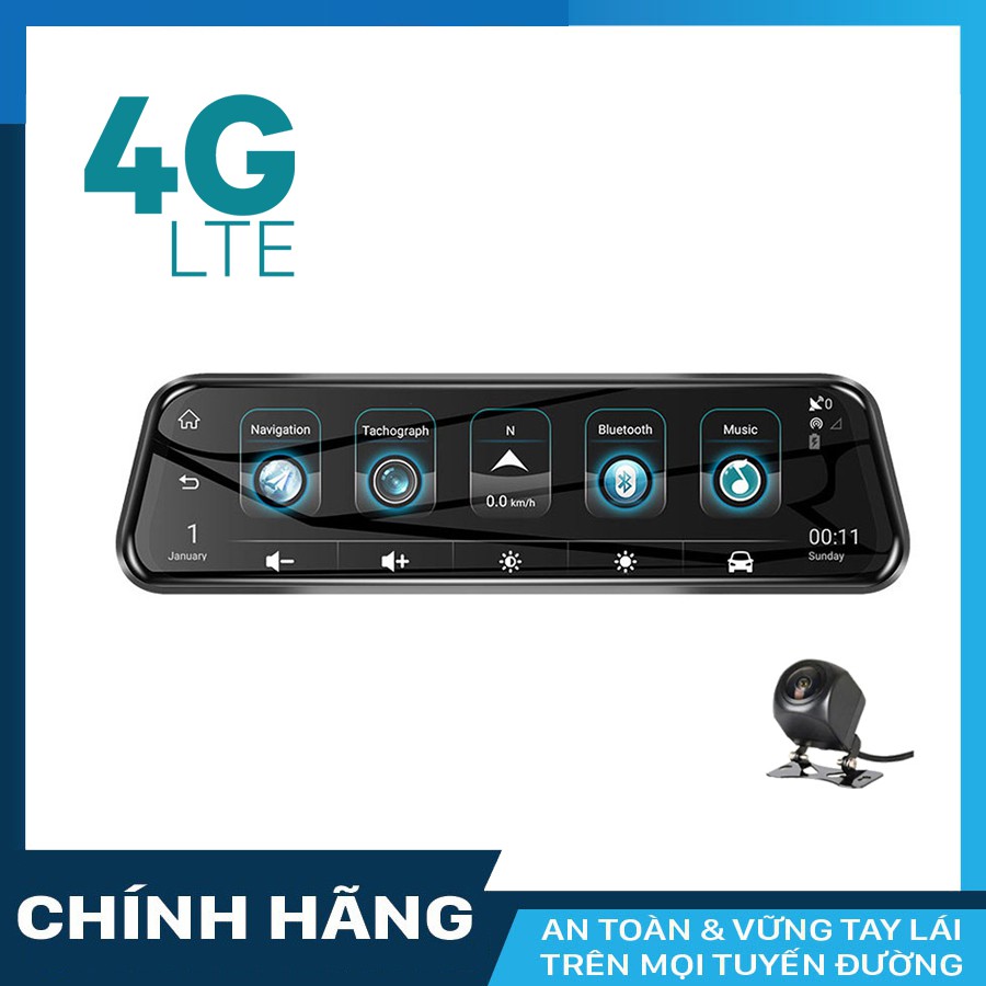 Camera hành trình A10 CARCAM định vị xe ô tô từ xa + thẻ nhớ 64GB kèm sim 4G