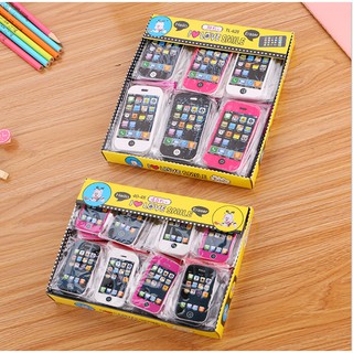 Combo 5 Tẩy bút chì Iphone_ Dụng cụ học tập cho bé