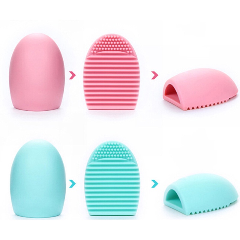 Miếng Silicone Vệ Sinh Cọ Trang Điểm Hình Quả Trứng