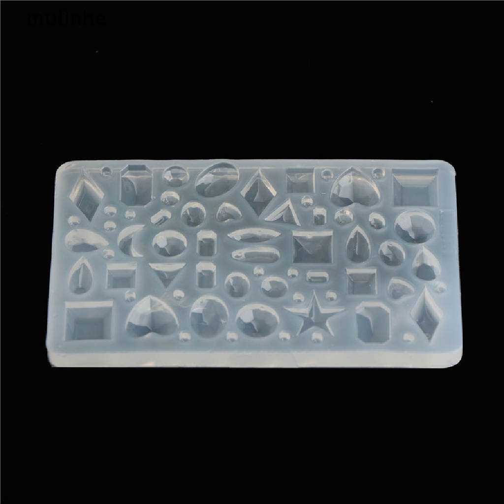 Khuôn silicone Làm Trang Sức Nhựa Epoxy Hình Oval / Trái Tim / Giọt Nước