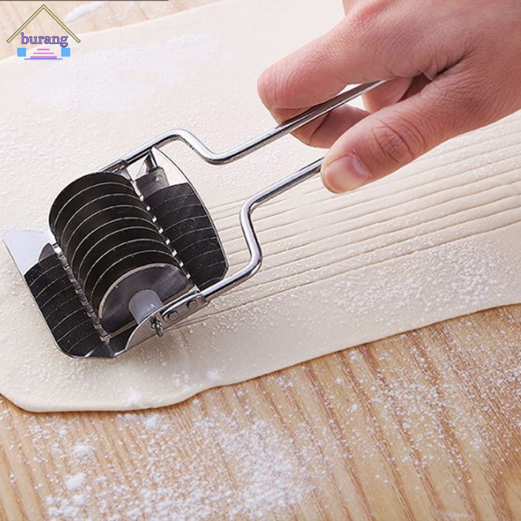 Cây Lăn Cắt Bột Làm Sợi Mì Ống Cầm Tay Bằng Thép Không Gỉ Dùng Trong Nhà Bếp