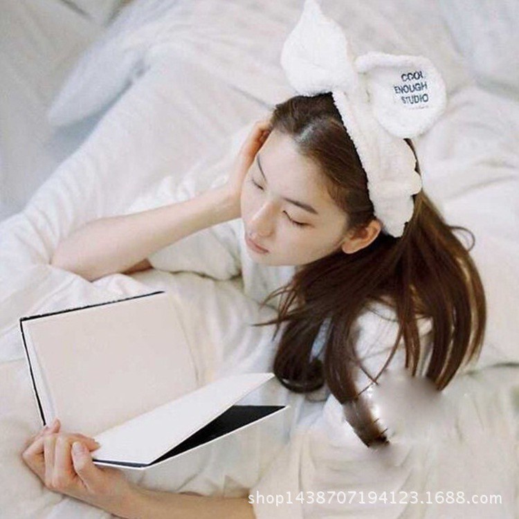 Băng Đô Cài Tóc Tai Thỏ Phong Cách Hàn Quốc Cho Nữ