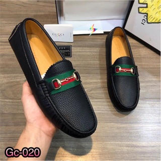 Giày lười da nam Gc khoá vàng truyền thống cao cấp - Giày moca