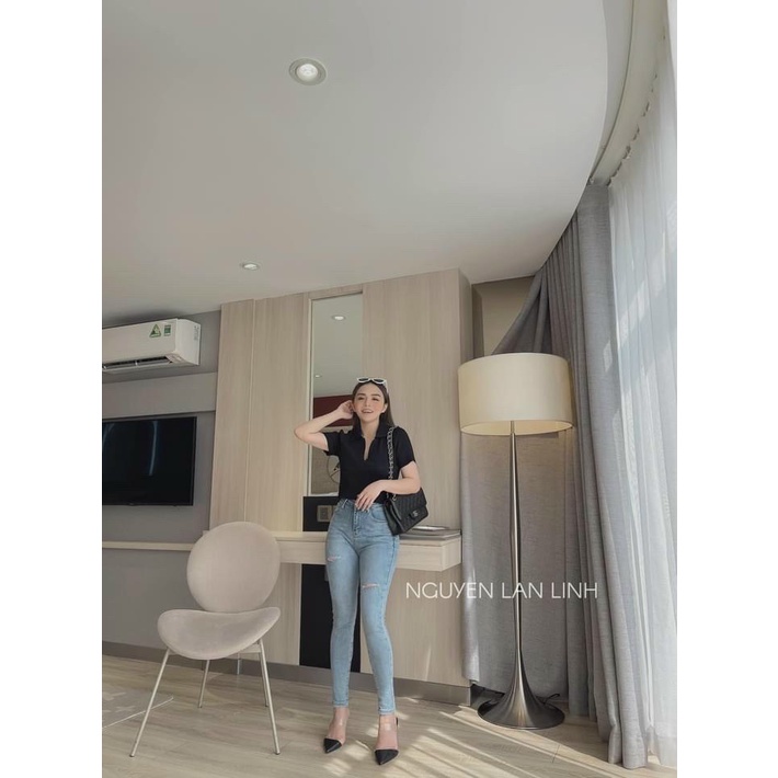 ⚡️BÁN SỈ⚡️Áo len Quảng Châu croptop dáng ngắn 4 màu