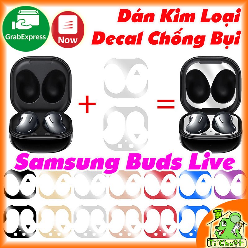 Dán decal kim loại 18K Chống Bụi Samsung Buds Live