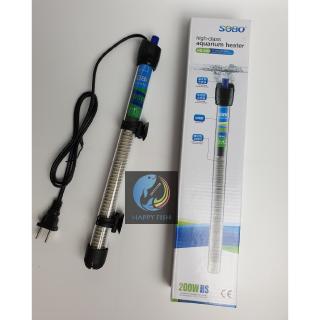 Sưởi sobo 200w thủy tinh hs-200 cho hồ cá