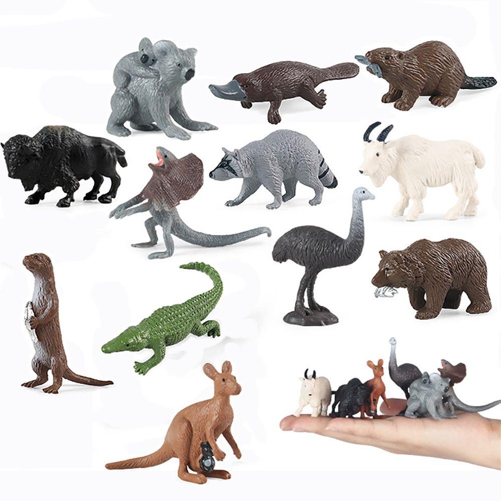 Bộ 6 / 12 Mô Hình Động Vật Hoang Dã Sống Động Như Thật
