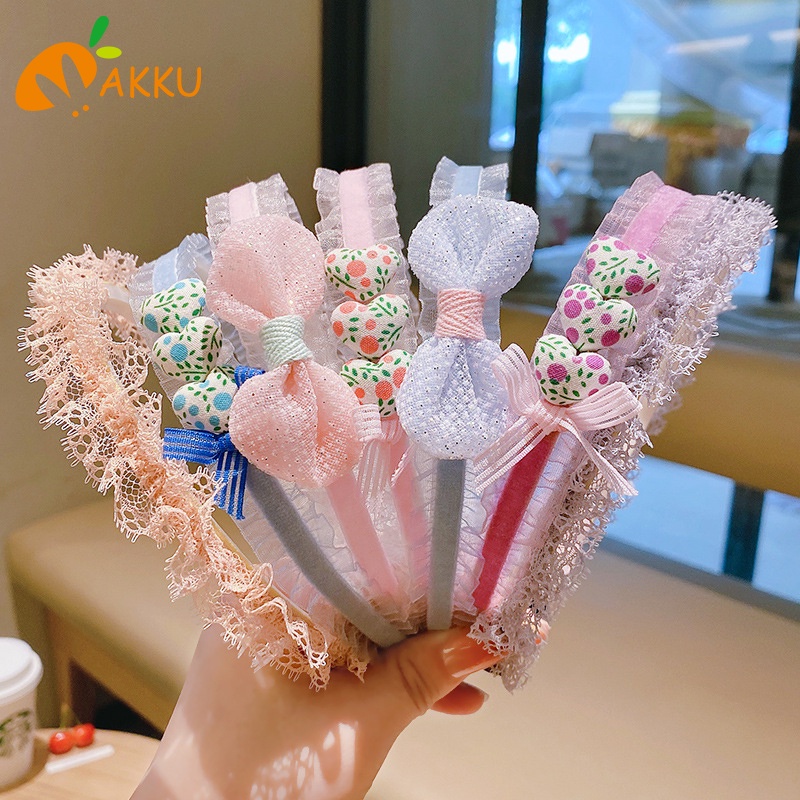 Kẹp Tóc Nơ Lưới Không Đau Chống Trượt Aku