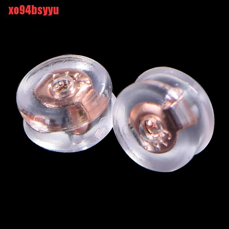 Set 10 nút bịt bông tai mềm trong suốt hữu ích