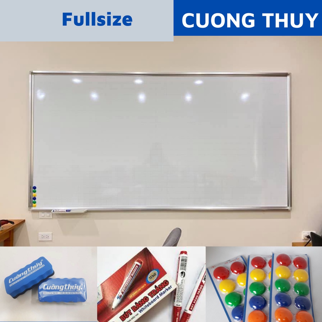 Bảng từ trắng,KT:80x120cm,100x120cm khung to dòng Standard - Bảng Cường Thúy