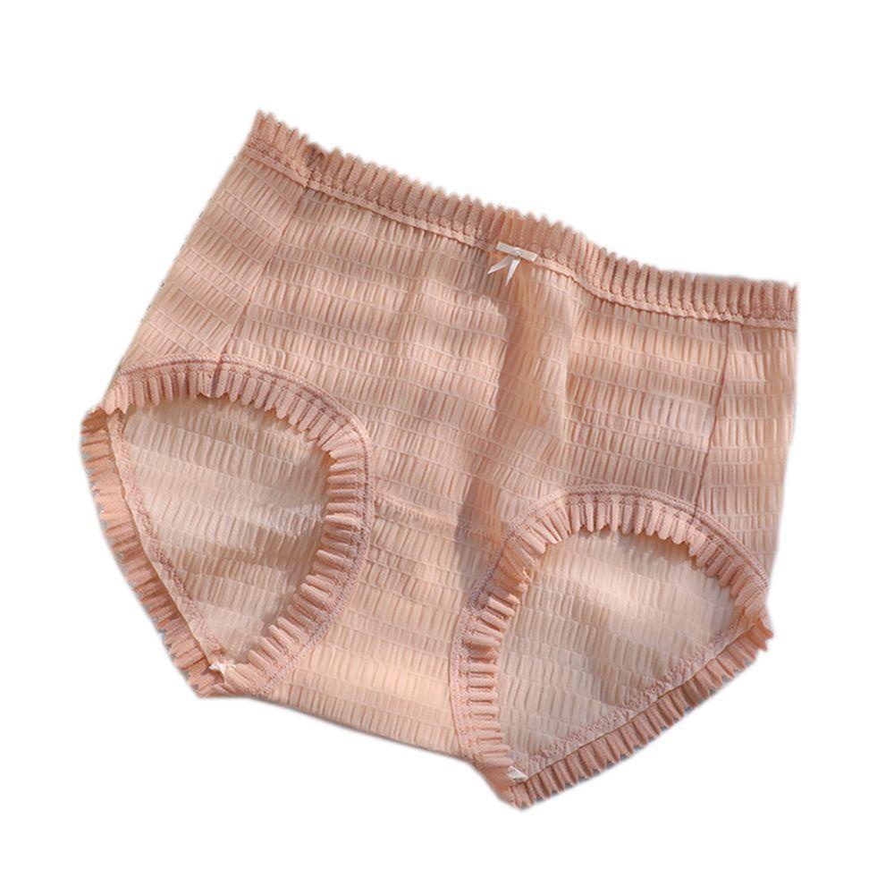 SOMEDAYZL Quần Lót Lụa Nylon Đính Nơ Thoáng Khí Thoải Mái Cho Nữ