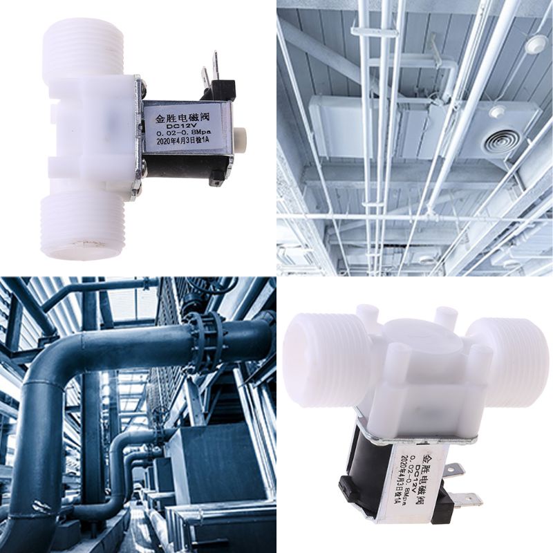 Van Điện Từ 3 / 4 &quot;DC12V PP N / O Chuyên Dụng Cho Thiết Bị Kiểm Soát Nước