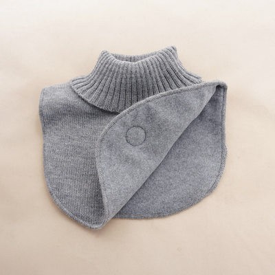 Bộ khăn quàng cổ trẻ em, khăn quàng cotton cho bé mùa thu và mùa đông, cổ cao giả cho bé trai bé gái