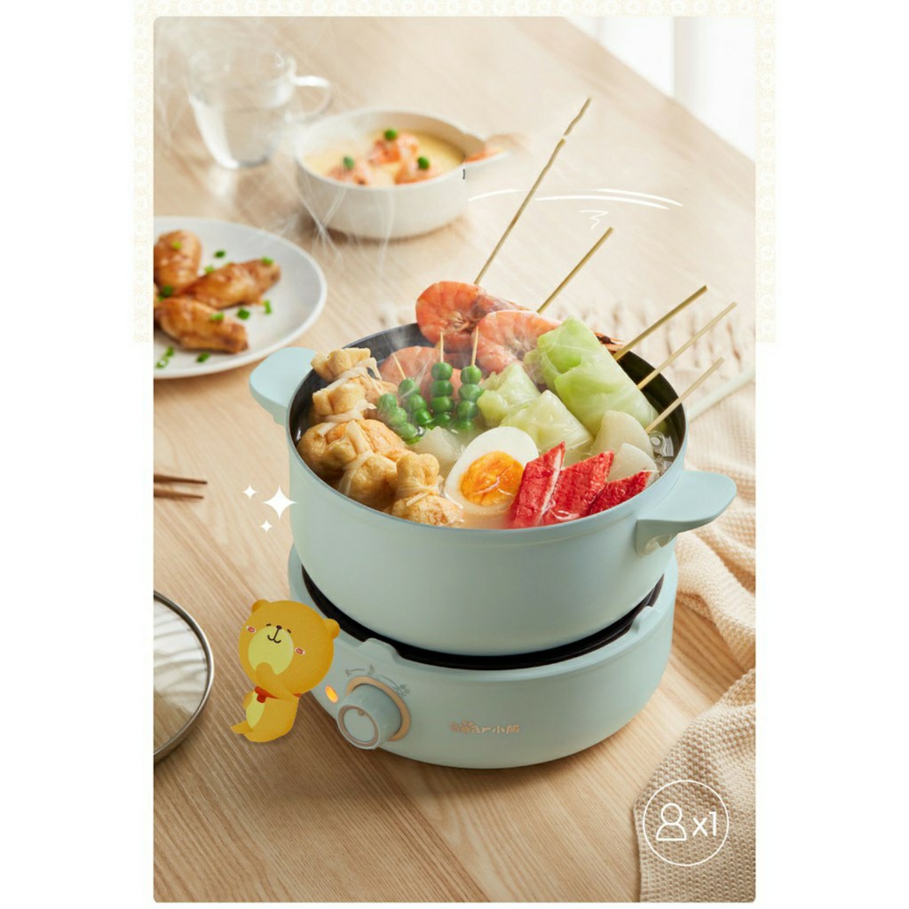 Nồi điện đa năng món chiên, hấp, nấu, xào công nghệ Hàn Quốc Bear DHG-B25B2