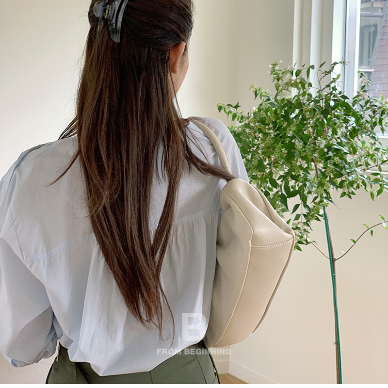 Áo Kiểu Tay Dài Dáng Rộng Màu Sắc Đơn Giản Phong Cách Hàn Quốc Cho Nữ