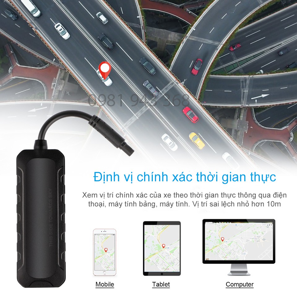 Định Vị Xe Máy, Ô Tô Chống Trộm Giám Sát Qua Điện Thoại | Chính hãng Wetrack Lite02