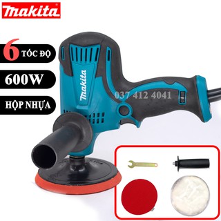 Máy Đánh Bóng Ô Tô 6 cấp độ GV 6010 - KÈM Bông chà nhám | máy đánh bóng xe ô tô mini