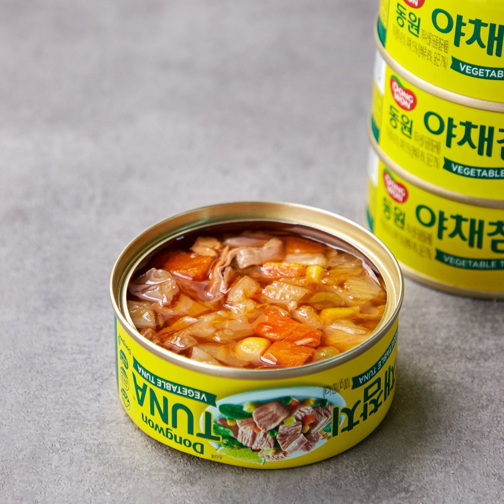 Cá Ngừ Dongwon Tuna đóng hộp 5 loại - 동원참치 5종(일반, 야채, 마요, 고추) - Hàng Nhập khẩu trực tiếp từ Hàn Quốc