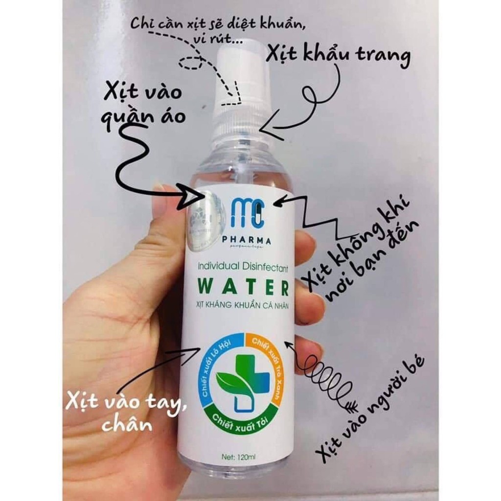 Xịt kháng khuẩn toàn thân, GEL nước diệt khuẩn khử trùng cá nhân MC Pharma phòng chống dịch- HÀNG CHÍNH HÃNG - Dreamworl