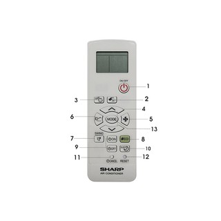 Điều khiển điều hòa máy lạnh SHARP nút đỏ