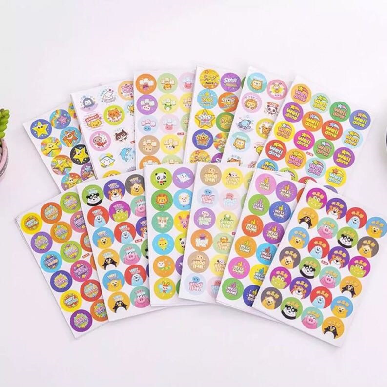 Túi 240 Nhãn Sticker VPPT&amp;T Khen Thưởng Tiếng Anh ND0932